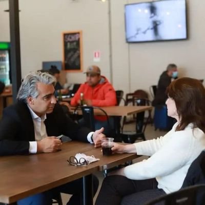 Marco Enríquez-Ominami y Marcela Hernando